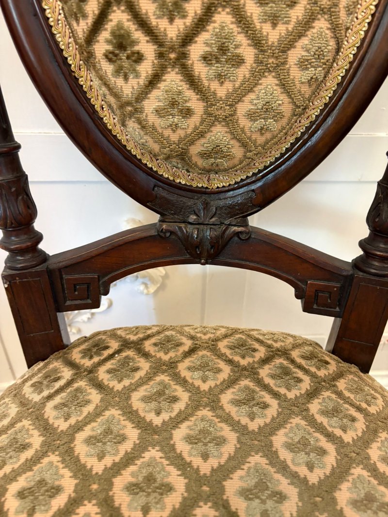 Exhibition Quality Antique Victorian Carved Walnut 9 Piece Suite - Image 13